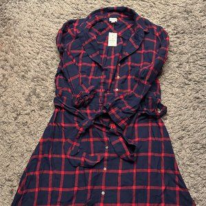 NWT J Crew Flannel Dress